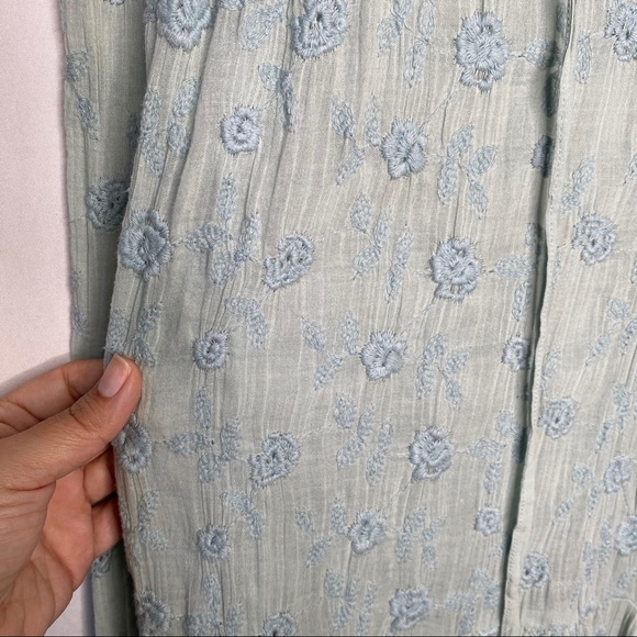 Free People Baby’s Breath Mini Dress in Sea Grass - Picture 6 of 13